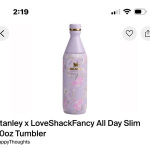 Stanley Love Shack Fancy All day slim 20oz Happy Thoughts